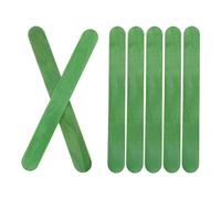 DMiotech 200 Piezas Palitos de Madera de 4.5" x 0.35" Palitos de Abedul Natural Resistentes para Mezclar Pintura, para Molduras, Construcción y Hogar Decoración, Verde