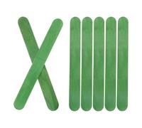 DMiotech 200 Piezas Palitos de Madera de 4.5" x 0.35" Resistentes Verde | Palitos de Abedul Natural, para Mezclar Pintura, para Molduras, Construcción y Hogar Decoración