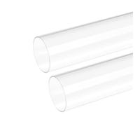 DMiotech 2uds 56mm x 60mm 8" Transparente Acrílico Tubo Rígido Plástico Tubo para Acuario Agua Tubería, Agua Refrigeración Sistema, Plomería