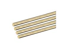 DMiotech 4 Paquete 4mm x 300mm, Latón Sólido Redondo Varilla, Latón Varilla Torno Acción Barra para Bricolaje Artesanía