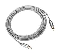 DMiotech Cable RCA 4M, Cable Estéreo RCA A RCA Para Subwoofer Con Doble Blindaje Para Home Theater, HDTV, Altavoces, Sistemas Hi-Fi, Amplificadores