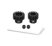 DMiotech M1 15T 16T Engranaje De Motor De Acero Templado De 5mm Para Autos RC Motores Con Escobillas De Reemplazo Sin Escobillas Aplicaciones RC Con 2 Tornillos Y Llave Hexagonal DIY