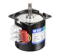 DMiotech Motor Síncrono De Reducción AC 60KTYZ AC110V 2.5RPM Motor AC 350N.CM CW/CCW Caja De Engranajes Eléctrica De Bajo Ruido Para Control De Automatización De Instrumentación
