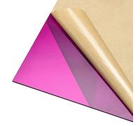 DMiotech Tablero de Acrílico PMMA de 12"X12" y 3 mm de Grosor para Proyectos de Manualidades y Señales en Blanco, Color Morado Transparente
