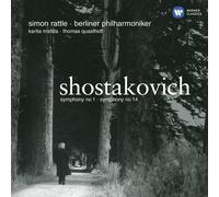 Dmitri Schostakowitsch Symphonies Nos. 1 and 14 (Rattle) (CD) (Importación USA)