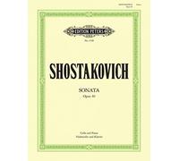 Dmitri Shostakovich: Cello Sonata in D minor Op. 40. Partituras para Cello, Acompañamiento de Piano