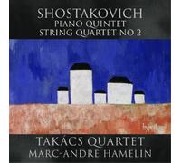 Chostakovitch : Quintette pour piano - Quatuor à cordes. Hamelin, Quatuor Takacs.
