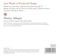 Dmitry Ablogin - Last Works of Fryderyk Chopin