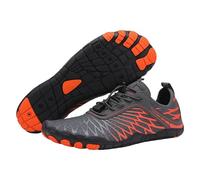 DMJHJY Zapatos de conexión a Tierra con Cobre, Zapatos de conexión a Tierra, Zapatos Descalzos, Calzado de Caminata Sendero Impermeable para Mujeres y Hombres (Naranja,44)