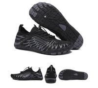 DMJHJY Zapatos de conexión a Tierra con Cobre, Zapatos de conexión a Tierra, Zapatos Descalzos para Mujeres y Hombres, Calzado de Caminata Impermeable Trail Running (Negro,43)