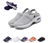 DMJHJY Zuecos ortopédicos para Mujer con Soporte de cojín de Aire para Reducir la presión de la Espalda y la Rodilla Zuecos ortopédicos para Mujer (Gris,9.5)