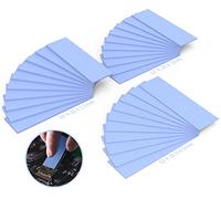 Dmjia Thermal Pad Silicona, 30 Piezas 67 x 20mm Pad Termico Reutilizable, Grosores 0.5 mm/1 mm/1.5 mm Thermal Pads, Termalpads para Disipador Térmico/GPU/CPU/LED/SSD