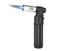 DMJJSD® Antorcha de cocina de butano Antorcha de soplado ajustable Mini antorcha de cocina recargable Antorcha de soldadura de gran llama para postres, creme brulee, soldadura, industrial (SIN gas)