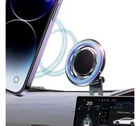 DMJWAN Tesla Soporte Magnético Para Teléfono de Coche[42 Imanes Más Fuertes] Para Soporte de Coche MagSafe Para Tesla Modelo 3/Y/X/S,Soporte Plegable Oculto Para Teléfono Apto Para Todos Los Teléfonos