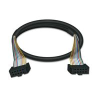 DMKGXL Tablero de bloque de terminales de interfaz IDC10 de montaje en carril DIN y tornillo con cubierta antipolvo, paso de tornillo, Cable de extensión PLC10 de 6,35mm(HL-IDC10-FF-1M)