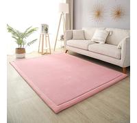 Dmkjdzsw Alfombra antideslizante para gatear para bebé, alfombra de guardería, alfombras de terciopelo coral, alfombra de 2 cm de grosor, para niños, polvo de princesa, 60 x 200 cm