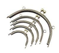 DMLAYHP Cierre De Bolso De Embrague 10 Uds. Vintage 8,5/10,5/12,5/15/20, 5 CM Cuentas de Metal Beso Bronce Marco for Coser Cierre for Bolso Bolso de Mano(10Pcs 8.5CM)