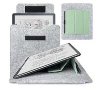 DMluna Colorsoft - Funda protectora para tablet Kindle Scribe/Scribe Colorsoft de 11 pulgadas 2025, con función de soporte ajustable y soporte para bolígrafo, resistente a los arañazos, organización