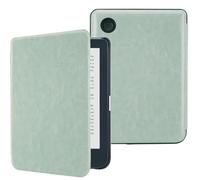 DMluna Funda Kobo Clara BW/Colour 2E, Tolino Shine Colour/Shine 5/4, función automática, piel sintética premium, PC resistente a caídas, protección rígida, verde