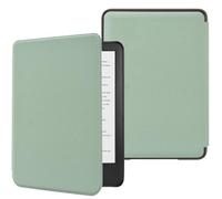 DMLuna Funda para 6" Nuevo Kindle(11ª Generación 2024/2022), Ultra Delgada y Ligera, Cubierta de Piel sintética Duradera con función de Encendido automático-Verde Agave
