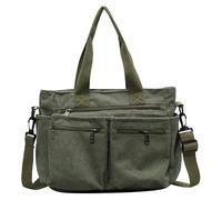 DMNQ Bolsa De Transporte De Pana Borsa Università Donna Bolso Tote The Tote Bag El Bolso Bandolera Simple De Gran Capacidad En Color Verde Militar Para Mujer Viene Con Tabletas De Fragancia