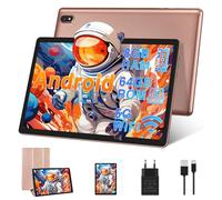 DMOAO Tablet 10 Pulgadas Android con 5G WiFi, HD Tablets con 4GB RAM (Ampliable hasta 8 GB RAM) + 64GB ROM (TF 1TB), 8 Cores 2.0 GHz, Bluetooth 5.0, Cámara Dual 5MP + 5MP, 6000 mAh, Oro Rose Tablet