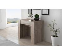 Dmora - Consola Extensible Maclodio, transformable en Mesa de Comedor, Ahorra Espacio y Extensible hasta 237 cm, 90-237 x 76,6 x 90 cm, Roble Claro
