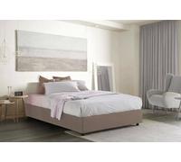 Dmora Letto Alla Francese Adele, Letto contenitore in Tessuto, Apertura frontale, Materasso Cm 140x190 Incluso, 100% Made in Italy, Tortora
