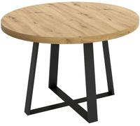 Dmora Mesa extensible efecto madera de roble anudada 158x110h77 cm