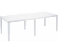 Dmora Mesa exterior blanca 150x90h72 cm