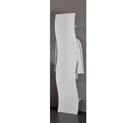 Dmora Mobile da ingresso Alessandro, Entratina Moderna multifunzione, Armadietto Multiuso per atrio, 100% Made in Italy, cm 40x27h186, Bianco lucido