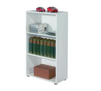 Dmora Pared, Mueble para TV con Base y armarios, salón Moderno, Fabricado en Italia, 270 x 92 x 34 cm, Color Blanco Fresno y Cemento