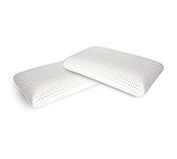 Dmora Set di 2 guanciali Bovino, Cuscino per letto, Poggiatesta Imbottito, Cuscinetto per Camera da letto, Made in Italy, 70x40 h16 cm, Bianco