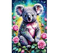 DMQBT 1500 Piece Rompecabezas para Adults - Beautiful Decoration - Cute Koalas Fun Painting - Póster Art Rompecabezas 1500 Piezas - Cq303Zj
