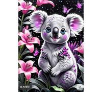 DMQBT 1500 Piece Rompecabezas para Adults - Beautiful Decoration Rompecabezas - Cute Koalas Fun Painting - Póster Art Rompecabezas 1500 Piezas - Cq306Zj