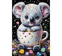 DMQBT 1500 Piece Rompecabezas para Adults - Beautiful Decoration Rompecabezas - Cute Koalas Fun Painting - Póster Art Rompecabezas 1500 Piezas - Cq304Zj
