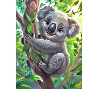 DMQBT 1500 Piece Rompecabezas para Adults - Beautiful Decoration Rompecabezas - Cute Koalas Fun Painting - Póster Art Rompecabezas 1500 Piezas - Cq305Zj