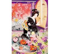 DMQBT 1500 Piezas Adult Rompecabezas ，Decoración De Arte Mural ，Japanese Kimonos Retro Oil Paintings ，Rompecabezas para Adults 1500 Piece ，Colorful - Xu482Tw