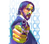 DMQBT 1500 Piezas ，Difficult Rompecabezas ，Gifts ，Fotos ，Johns Wickss Film Art Póster ，Adults Challenge Games ，Juguetes Educativos para Aliviar El Estrés En Familia - Dc51Zw