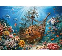 DMQBT 1500 Piezas Puzzle ,Colorful Puzzles ,Póster ,Gifts ,Sunken Ship Art Fotos ,Juguetes Desafiantes Y Divertidos para Toda La Familia ,Decoración del Hogar - Ns119Zk