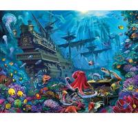 DMQBT 1500 Piezas Puzzle ,Colorful Puzzles ,Póster ,Gifts ,Sunken Ship Art Fotos ,Juguetes Desafiantes Y Divertidos para Toda La Familia ,Decoración del Hogar - Ns116Zk