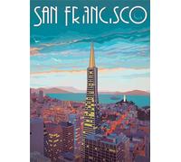 DMQBT 1500 Piezas Puzzle - Fotos - Gifts - Colorful Puzzle - San Franciscos Travel Art Vintage Póster - Juguetes Desafiantes Y Divertidos para Toda La Familia - Ns93Zk