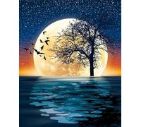 DMQBT 1500 Piezas Rompecabezas para Adultos - Seaside Moons Art Oil Painting - Decoración del Hogar - Large Rompecabezas Gifts para The Family - Jy348Zp