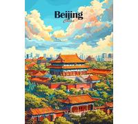 DMQBT 1500 Piezas Rompecabezass - Fun Juguete De Rompecabezas Personalizado para Adultos - China Beijing City Travel Póster - Juegos Educativos para El Hogar - Vw105Zq