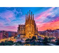 DMQBT 1500 Piezas Rompecabezass - Fun Juguete De Rompecabezas Personalizado para Adultos - Sagradas Familia Barcelona Landscape Fotos - Adults 1500 Piezas - Vw203Zq