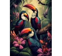 DMQBT Colorful - 1500 Piezas Adult Rompecabezas - Ramphastos Tocos Art Oil Painting - Rompecabezass For Adults 1500 Piezas - Beautiful Decoración del Hogar - Vw127Zq
