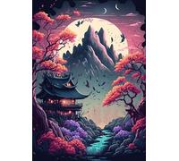DMQBT Difficult Rompecabezas 1500 Piezas For Adults - Japanese Classics Building Art Painting - Rompecabezass For Adults 1500 Piezas - Decoration Home - Vw199Zq