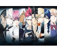 DMQBT Difficult Rompecabezas - 1500 Piezas - Irregular Colorido Rompecabezas - Japanese Animes Food Wars！Art Poster - Juegos para Reducir El Estrés Familiar - Hy137Yz