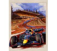 DMQBT Difficult Rompecabezas 1500 Piezas para Adultos - F1 Racings Car Oil Painting - Juguetes De Desafío para La Diversión Familiar - Rompecabezas para Adultos 1500 Piezas - Jy453Zp