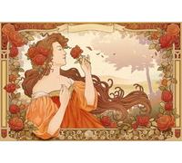 DMQBT Difficult Rompecabezas 1500 Piezas para Desafío para Adultos - Alphonse.Mucha Art Oil Painting - Juegos Familiares - 1500 Piezas Difficult Rompecabezas - Jy479Zp